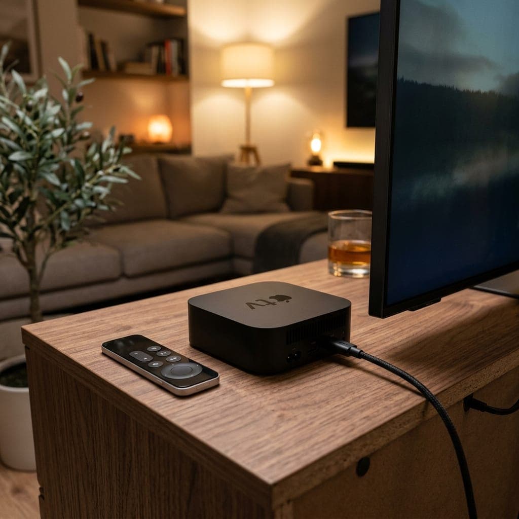JoinIPTVUK IPTV interface on Apple TV, as covered in UK IPTV reviews